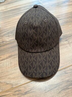 Michael Kors Brown MK Monogram Baseball Cap